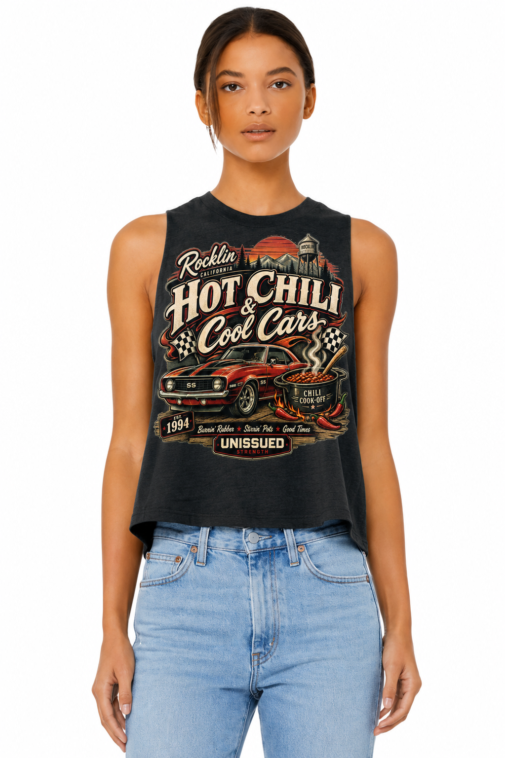 Hot Chili & Cool Cars Racerback Tank