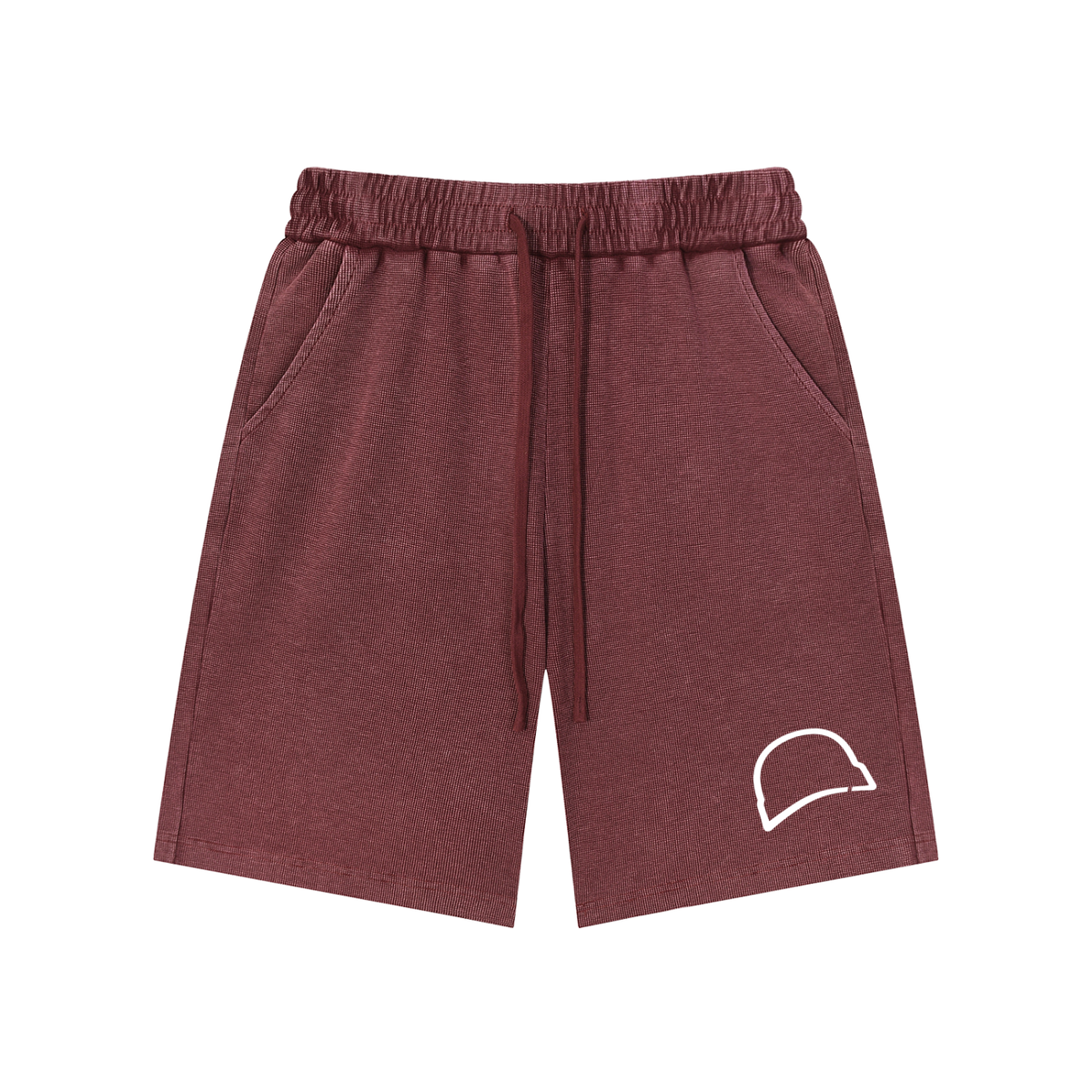 Mineral Wash Waffle Knit Shorts