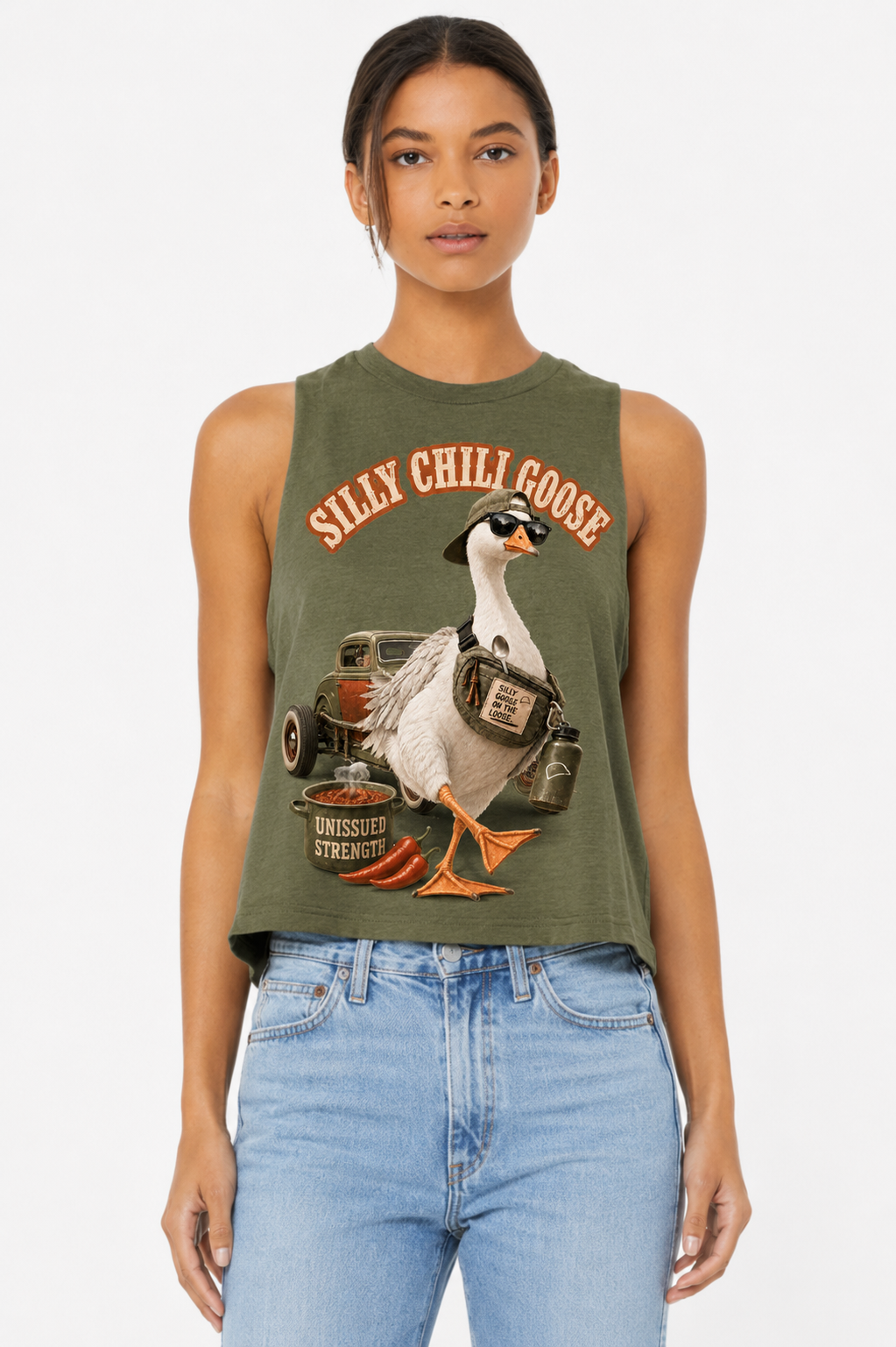 Hot Chili & Cool Cars Racerback Tank